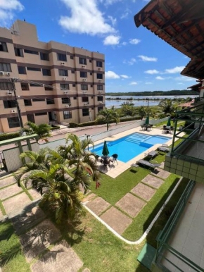 Apartamento Mobiliado cozinha completa na Praia